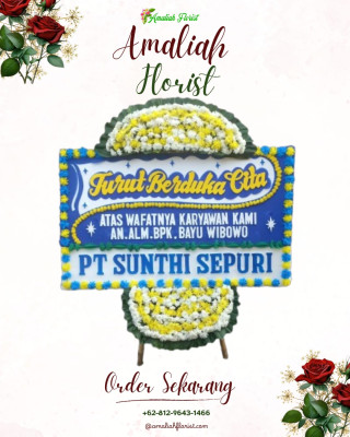 Papan Bunga Duka di Wek I