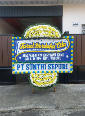 Papan Bunga Duka di Wek I